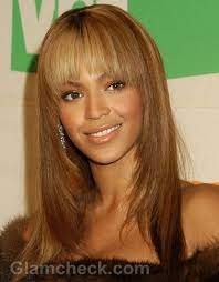 Without bangs synthetic hairstyles brown beyonce wigs special price $150.00. Beyonce Straight Hairstyles Front Bangs Hairstyles Straight Hairstyles Straight Bangs Hairstyles