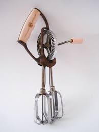 If washing the beater in the dishwasher, make sure to insert it point down so that food particles cannot go into the opening. Vintage 1950s Hand Held Mixer Egg Beater Pink Bakelite Handle Vintage Kitchen Vintage Vintage Items