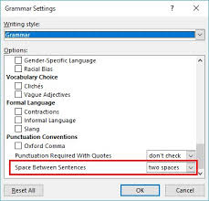 How to set default double spacing in word 2010. An Automatic Two Spaces After A Period Microsoft Word