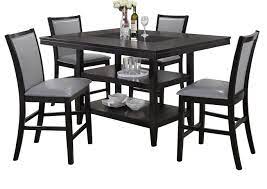 For living room table lamps with outlets vanities ceiling tiles dining room baker's racks and napkins bowls buffets cabinet candle holders carts chandelier cookware sets dining chairs dining sets dining tables red dining. Grazia Black Counter Height Table U And U Home Budget Furniture