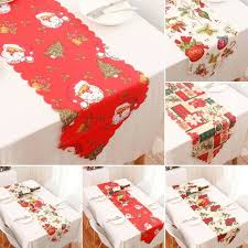 These beautiful table runner will enhance the beauty of your l. Christmas Holiday Table Flag Tablecloths Tapestry Coffee Table Runners Table Runners Home Garden Worldenergy Ae