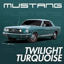 Image result for Twilight Turquoise 1965 Mustang