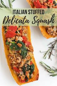 Italian Stuffed Delicata Squash Chef Julie Harrington Rd Recipe Delicata Squash Squash Recipes Delicata Squash Recipe