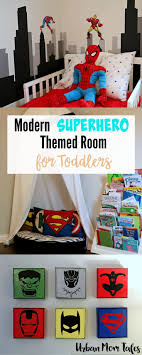 Modern Superhero Themed Room For Toddlers Boy Toddler Bedroom Superhero Theme Bedroom Boy Room Themes