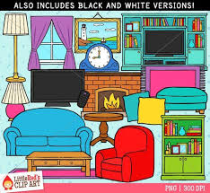 Bedroom Furniture Clipart Black And White Living Room Clip Art Personal Use Limited Commercial Use Clip Art Art Bundle Kids Graphics