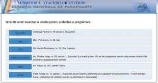 Prima pagină • formulare necesare. Pasapoarte Iasi