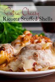 A tried and true family favorite dinner! Extra Cheesy Ricotta Stuffed Shells A Little And A Lot