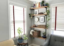 Vintage mid century wood 2 tier shelving cabinet with wire mesh folding doors. Diy Mid Century Modern Inspired Shelving Pretty Handy Girl