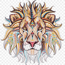 New users enjoy 60% off. Lion Adult Coloring Book Stress Relieving Patterns Adult Coloring Book Stress Relieving Animal Designs Png 1200x1200px