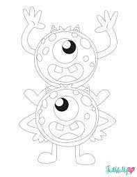 Monster Coloring Pages Free Printables Monster Coloring Pages Monster Quilt Monster Quilt Pattern