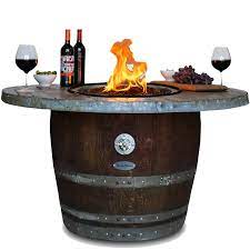Custom propane fire table jandaproductsstudio $ 1,800.00 free shipping add to favorites rayas tabletop concrete fire bowl. Wine Barrel Fire Pit Whiskey Bourbon Propane Tank Home Living Fire Pits Wood