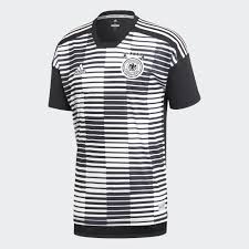 Adidas Germany Home Pre Match Jersey 2018 White Black