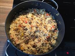 Risoni Pfanne Von Mullerinchen Chefkoch Rezepte Lebensmittel Essen Nudelgerichte