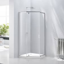 Verona Aquaglass Pentagonal Shower Enclosure 1000 X 1000 Be611240 Shower Enclosure Shower Room Bathroom Style
