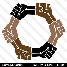 United Black Power Fists Svg Black Lives Matter Art Black Power Fist Black Power