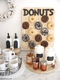 We sell premium reusable party decorations. How To Style A Coffee And Donuts Bar For A Party Party Ideas Party Printables Blog