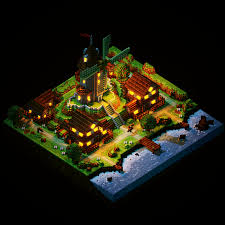 For this reason, it is a very interesting digital art that is mostly used in videogames and digital renderings. Windmill By The Sea Voxel Art Animation On Behance