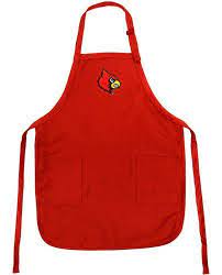 Louisville Cardinals Apron College Logo Red University Of Louisville Top Rated For Grilling Barbecue Kitchen And Cooking Be Logo Aprons Red Apron Uga Georgia