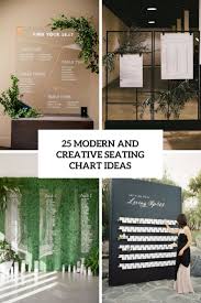 25 Modern And Creative Seating Chart Ideas Weddingomania