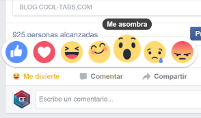 Resultado de imagen para reacciones en facebook