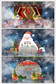 Exquisite Cartoon Christmas Carnival Night Renderings Decors 3d Models Psd Free Download Pikbest Christmas Stage Decorations Christmas Carnival Christmas Tree Crafts