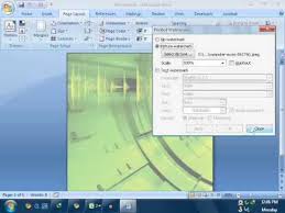 (using word 2007) i prepared a image with exactly the size of a page and inserted it like this: Word 2007 Background Image Youtube