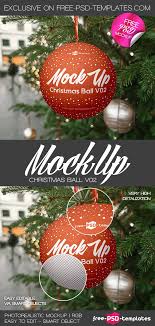 Free Christmas Ball V02 Mock Up In Psd Free Psd Templates Christmas Balls Psd Template Free Free Christmas