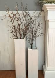 White Wooden Vases Reclaimed Wood Distressed Wood Floor Etsy Large Floor Vase Floor Vase Decor Porch Vases