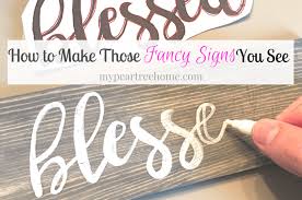 Make sure not to do to many, or it will look tacky. Cheater Method How To Make A Diy Sign