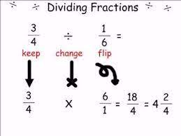 Next, you change the division sign to a multiplication sign. Keep Change Flip Diagram Quizlet