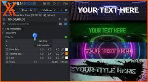 How to do text reveal effect. How To Use Text In Hitfilm Youtube