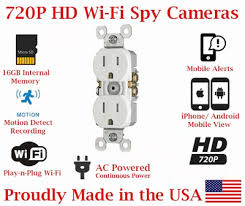 Which home security systems have cameras? Secureguard Elite 720p Hd Wifi Ac Power Receptacle Outlet Spy Cam