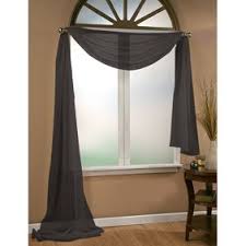 Swag valances or scarf valances are especially simple window treatments for individuals who would like to be creative with a few yards of fabric. 1 Pc Solid Ivory Beige Scarf Valance Soft Sheer Voile Window Panel Curtain 216 Long Topper Swag Walmart Com Walmart Com