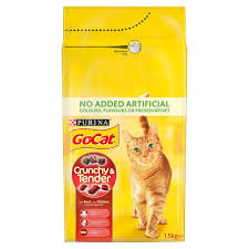 We have two cats, both fixed, both female and neither one goes outside. Go Cat Crunchy And Tender Cat Food Beef Morrisons