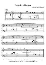 Away In A Manger Easy Piano Reading Sheet Music Easy Piano Sheet Music Flute Sheet Music