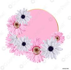 Le più belle immagini di fiori offerte gratis dal web. Sfondo Rotondo Vettoriale Per Lettering Modello Rosa Con Disegno Fiori Vettore Stock Crushpixel