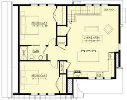 Privacy, a better night's sleep, a space all your own even when you're sharing a home; Exclusive 2 Bed Guest House Plan With Gambrel Roof 270030af Architectural Designs House Plans
