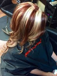 Blonde highlights on brown hair are trendy nowadays. Dark Brown Hair With Blonde And Burgundy Highlights Novocom Top