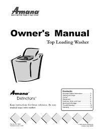How do you unlock a top load washer? Amana Washing Machine Repair Manual Manualzz