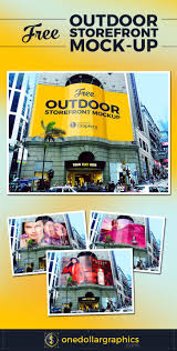 Download Free Outdoor Storefront Advertising Mock Up Psd On Behance