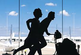 Image result for sprinting to departure gate