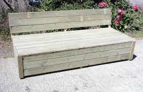 The storage bench has only one big storage capacious up to 265l. Wooden Garden Storage Sofa Bench Bespoke Garden Bench Sofa Hand Made Wooden Garden Storage Garden Storage Wooden Garden