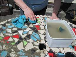 How To Make Mosaic Designs For A Table With Ceramic Tiles Mosaic Table Top Mosaic Tile Table Mosaic Diy