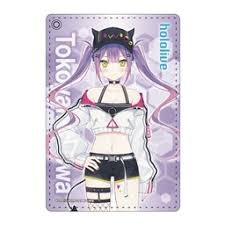 Towa reveals her insanely cute outfit with different hairstyles and accessories.source: Hololive Tokoyami Towa Pass Case Cover Corporation Myfigurecollection Net