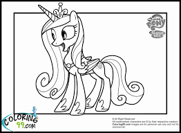 Princess celestia is an alicorn and the former ruler of equestria, she has the responsibility to raise the sun.an alicorn is a unicorn or unicorn with wings. My Little Pony Princess Cadence Coloring Pages Coloring Home