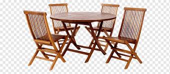 This set features a round dining table with four arm chairs. Table Folding Chair Garden Furniture Outdoor Dining Table Furniture Outdoor Table Wood Png Pngwing