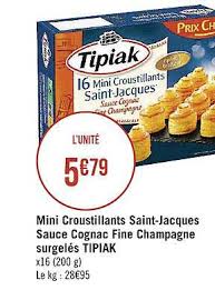 Offre 10 Mini Croustillants Saint Jacques Surgeles Chez E Leclerc