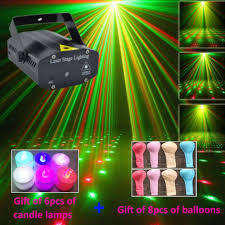 Starry Stage Laser Lamp Remote Control Led Stage Lights Mini Laser Projector Light Sound Activated Stage