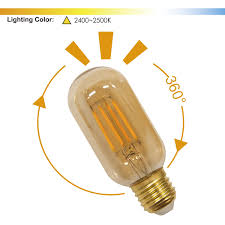 Enuotek Old Fashioned Edison T45 E27 4w Led Filament Light Bulb Lamp Vintage Led Light Bulbs Light Bulb Lamp Filament Bulb Lighting Led Light Bulbs