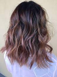 Dusty Rose Gold Balayage On D Lushus By Allison Gregg At Rockin Locks In Long Beach Ca Rose Gold Balayage Hair Styles Hair Color Shades
